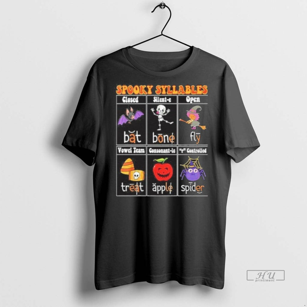 Officials Spooky Syllables Teacher Halloween Sweater - Adult & Kids T-Shirts, Sweatshirts & Hoodies apparel design preview 1
