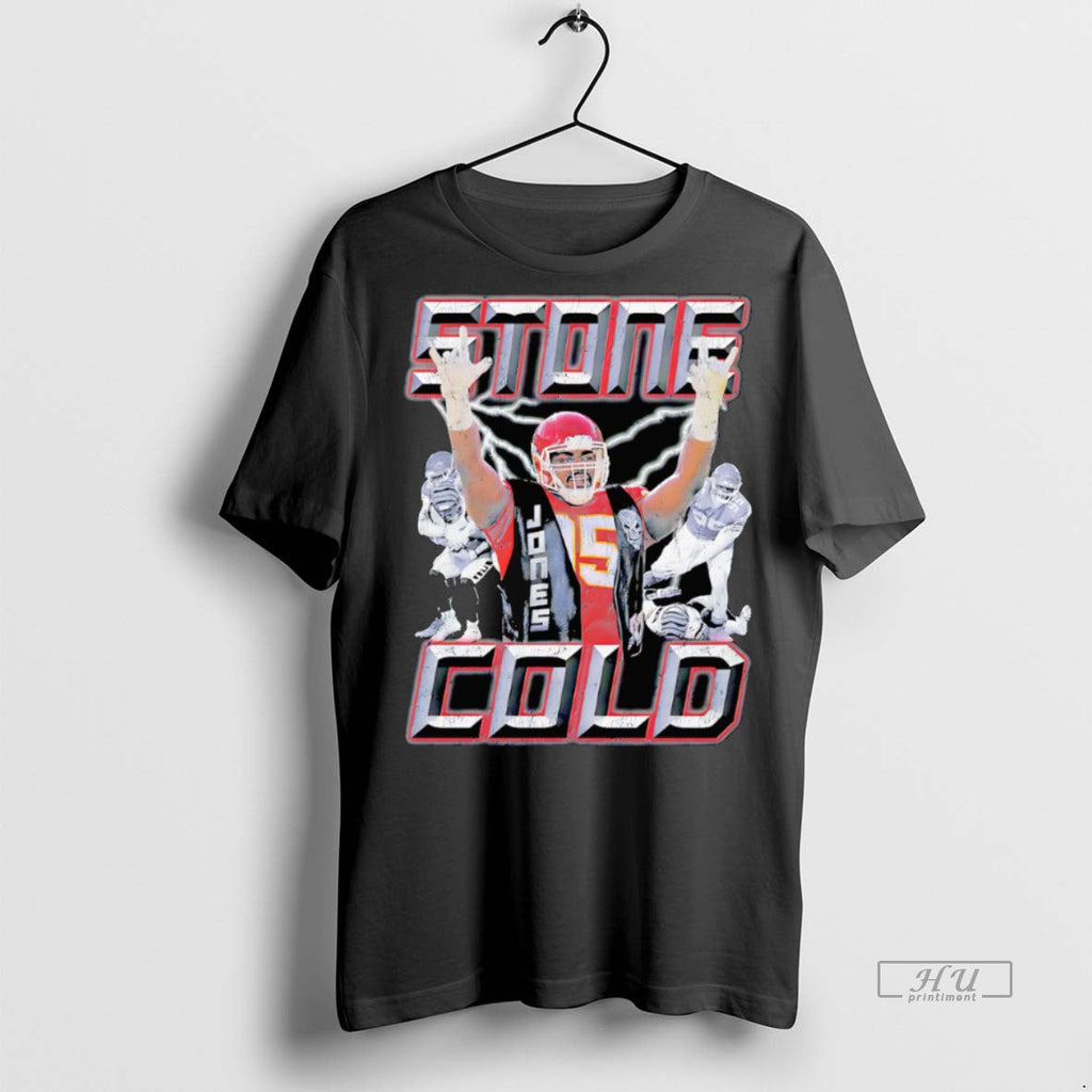 Officials Stone Cold Jones Kansas City Chiefs Retro - Adult & Kids T-Shirts, Sweatshirts & Hoodies apparel design preview 1