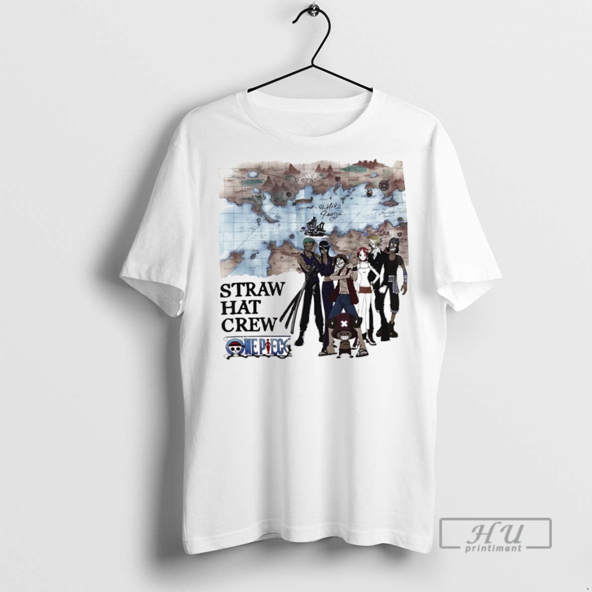 Officials Straw Hat Crew Grand Line Map - Adult & Kids T-Shirts, Sweatshirts & Hoodies apparel design preview 1
