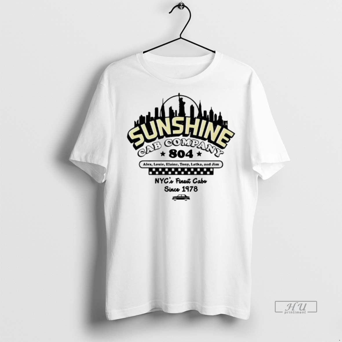 Officials Sunshine Cab Company 804 New York City - Adult & Kids T-Shirts, Sweatshirts & Hoodies apparel design preview 1
