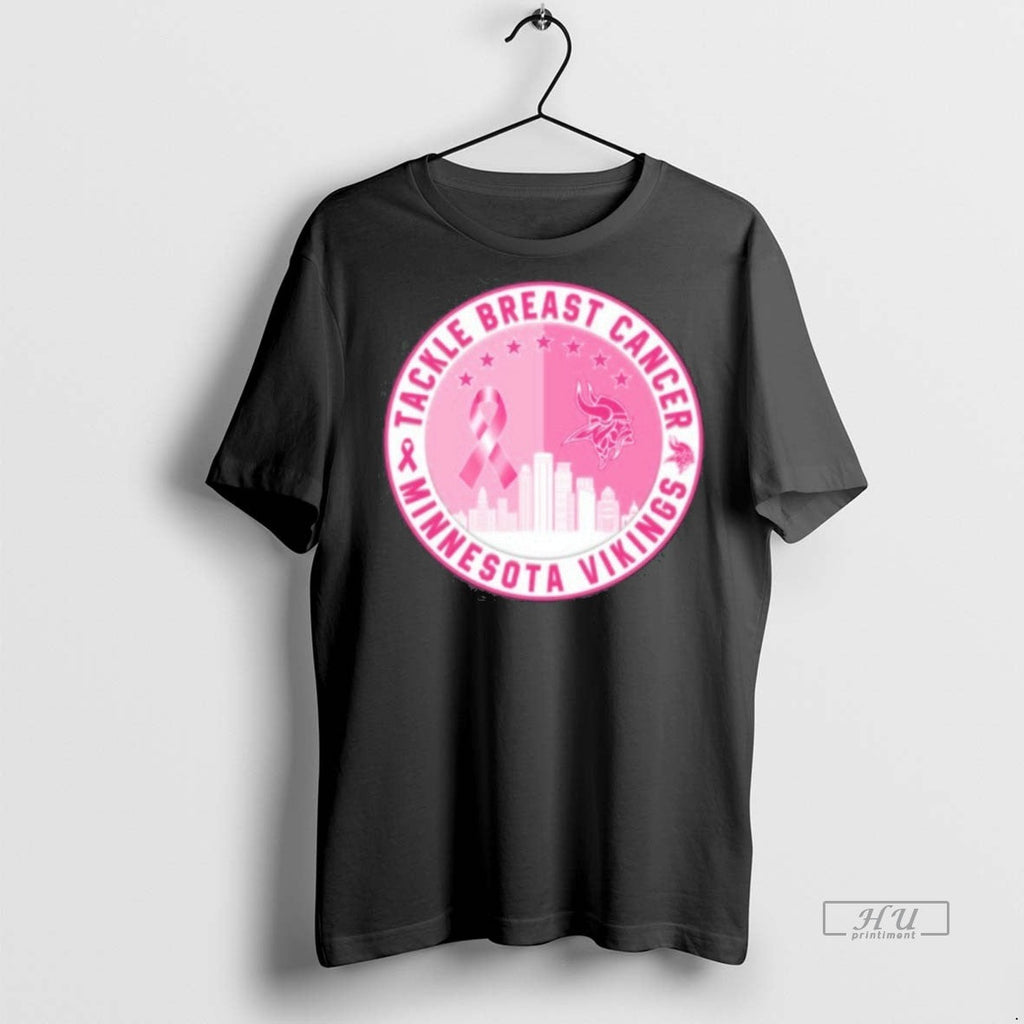 Officials Tackle Breast Cancer Minnesota Vikings City - Adult & Kids T-Shirts, Sweatshirts & Hoodies apparel design preview 1