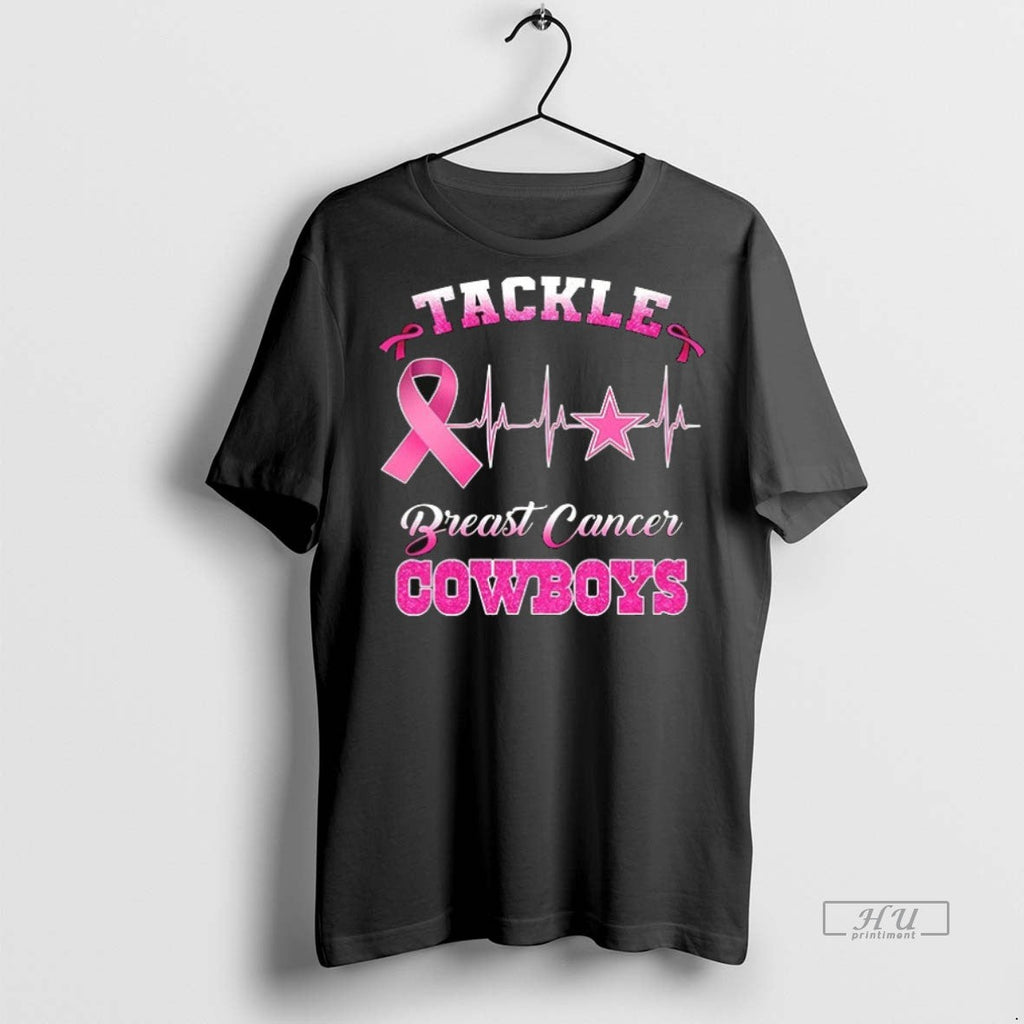 Officials Tackle Heartbeats Cancer Dallas Cowboys - Adult & Kids T-Shirts, Sweatshirts & Hoodies apparel design preview 1