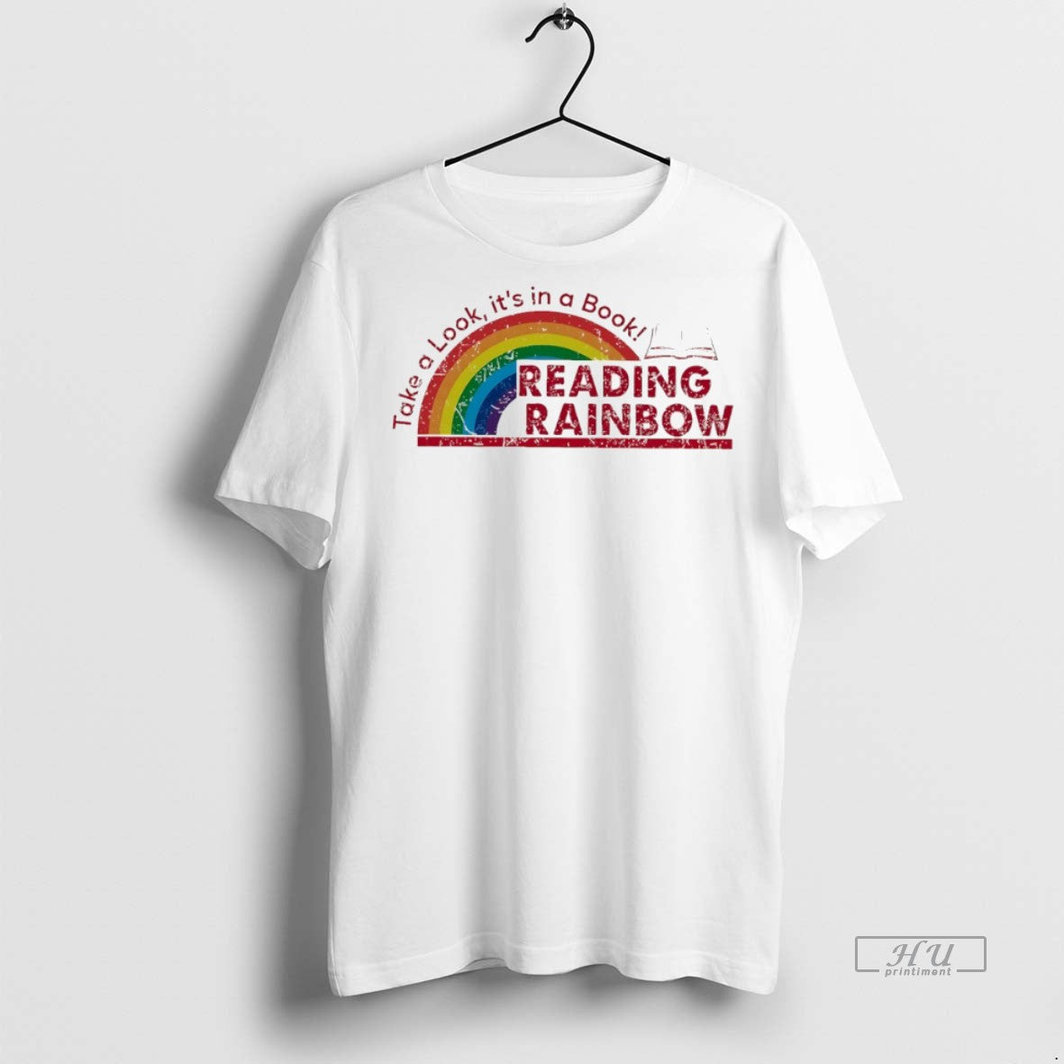 Officials Take A Look Its In Book Reading Rainbow - Adult & Kids T-Shirts, Sweatshirts & Hoodies apparel design preview 1