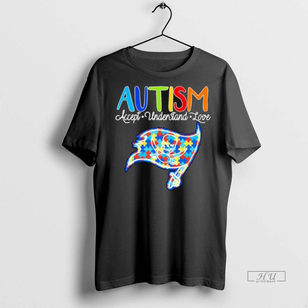 Officials Tampa Bay Buccaneers Autism Accept - Adult & Kids T-Shirts, Sweatshirts & Hoodies apparel design preview 1