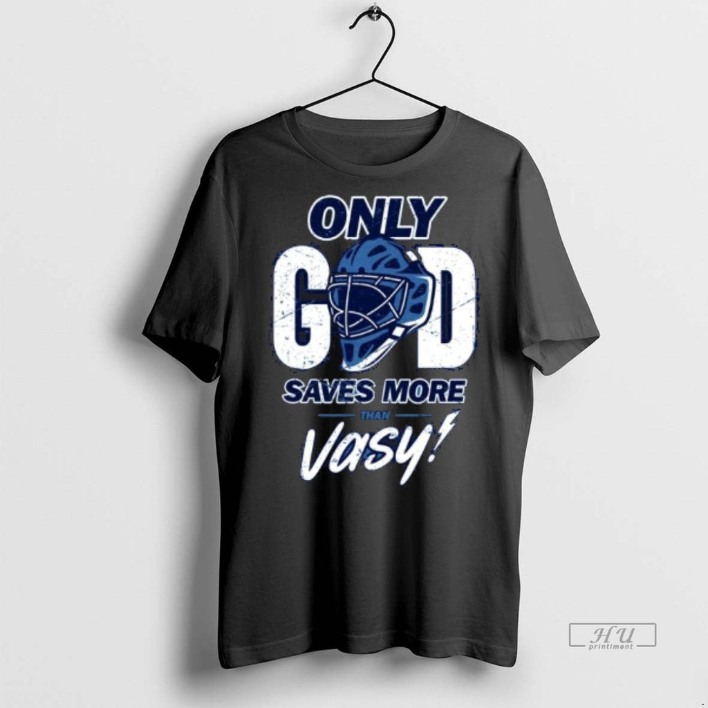 Officials Tampa Bay Hockey Only God Saves More Than - Adult & Kids T-Shirts, Sweatshirts & Hoodies apparel design preview 1