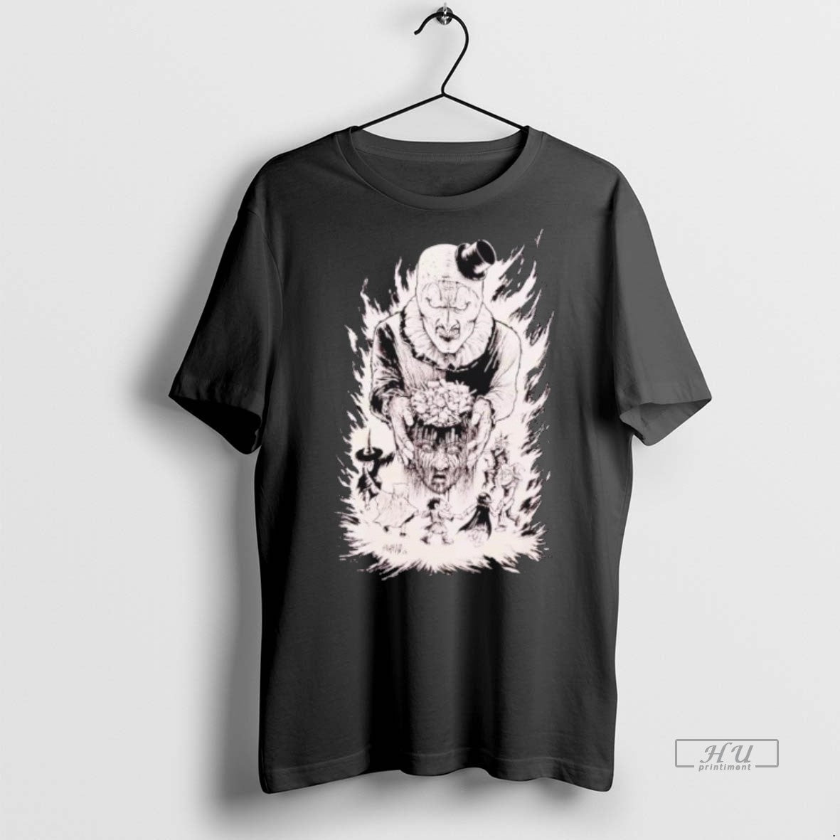 Officials Terrifier Art The Clown Candy Head Sweater - Adult & Kids T-Shirts, Sweatshirts & Hoodies apparel design preview 1