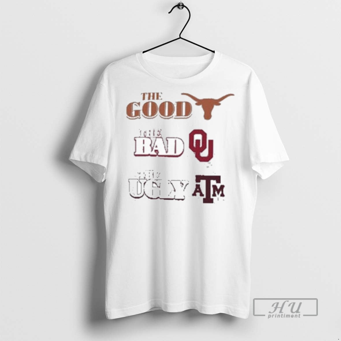 Officials Texas Longhorns The Good Bad Oklahoma Ugly - Adult & Kids T-Shirts, Sweatshirts & Hoodies apparel design preview 1