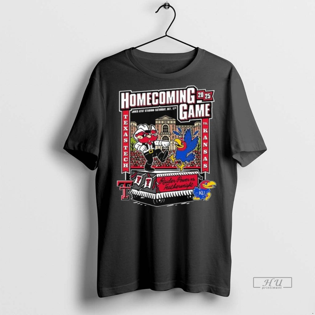 Officials Texas Tech Red Raiders Vs Kansas Jayhawks - Adult & Kids T-Shirts, Sweatshirts & Hoodies apparel design preview 1