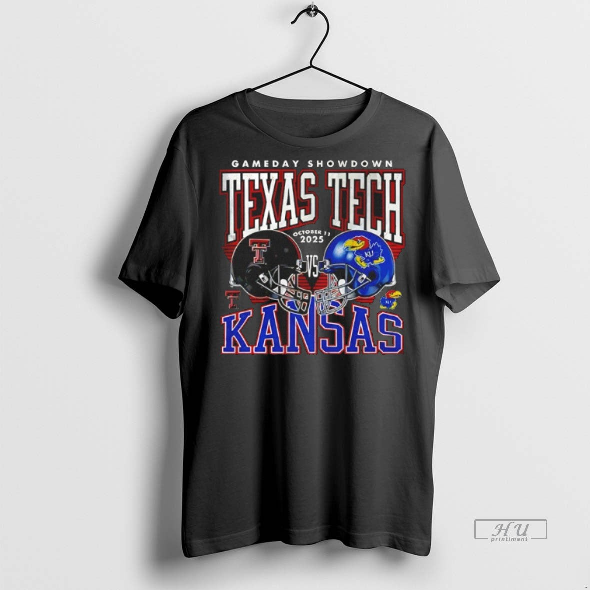 Officials Texas Tech Red Raiders Vs Kansas Jayhawks - Adult & Kids T-Shirts, Sweatshirts & Hoodies apparel design preview 1