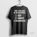 Officials The 3 Pillars Of An Arkansan God Family And - Adult & Kids T-Shirts, Sweatshirts & Hoodies apparel design preview 1