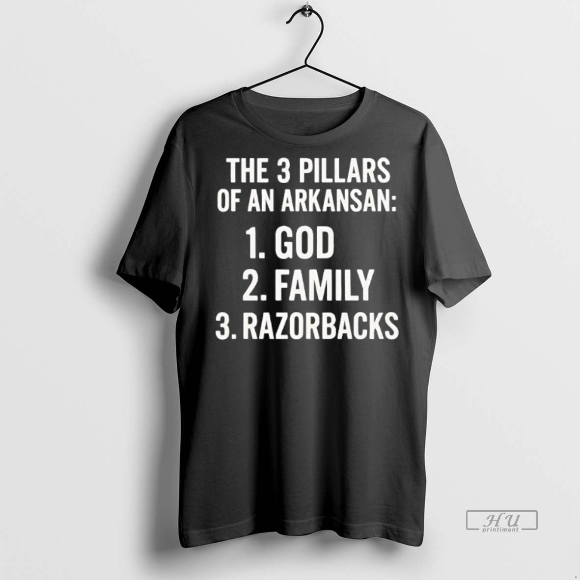 Officials The 3 Pillars Of An Arkansan God Family And - Adult & Kids T-Shirts, Sweatshirts & Hoodies apparel design preview 1