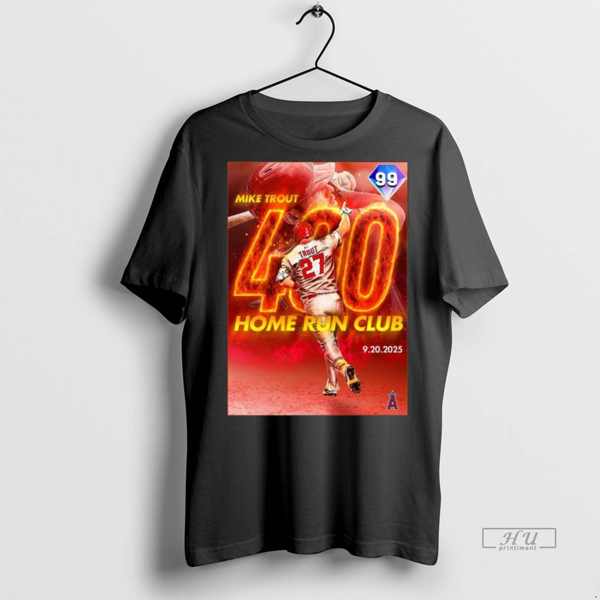 Officials The Mike Trout 400 Home Run Club Mlb Los - Adult & Kids T-Shirts, Sweatshirts & Hoodies apparel design preview 1