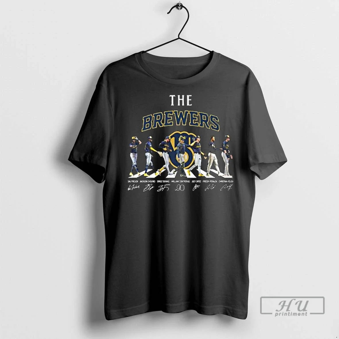 Officials The Milwaukee Brewers Abbey Road Signatures - Adult & Kids T-Shirts, Sweatshirts & Hoodies apparel design preview 1