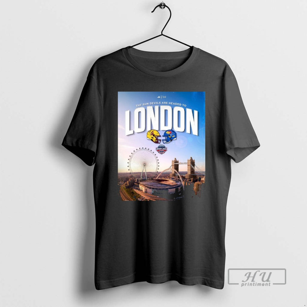 Officials The Sun Devils Are Headed To London Arizona - Adult & Kids T-Shirts, Sweatshirts & Hoodies apparel design preview 1