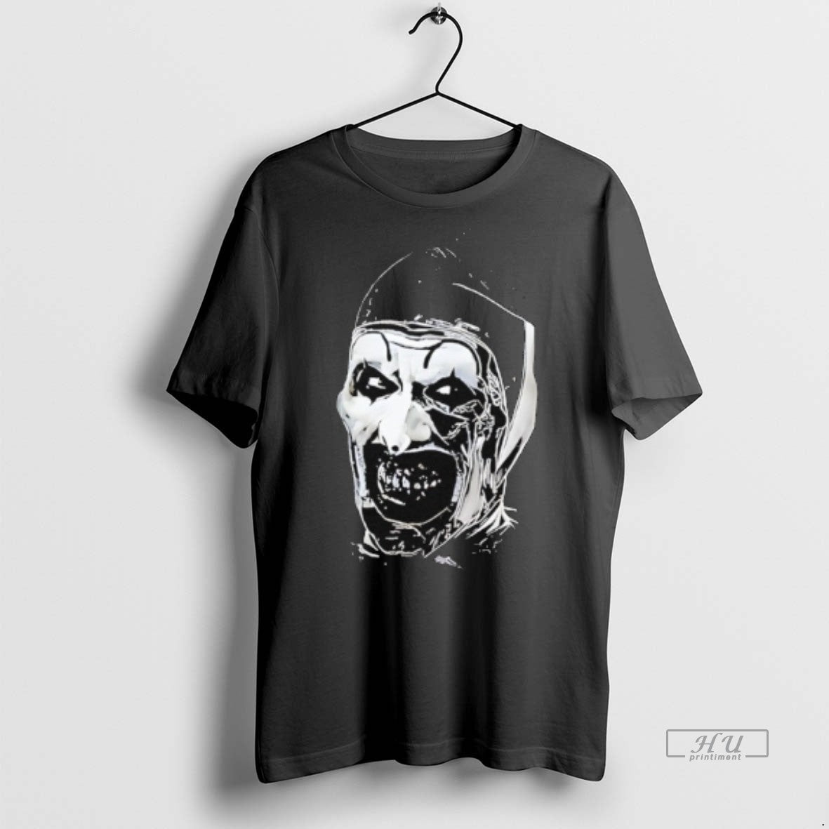 Officials The Terrifier Horror Character Big Face - Adult & Kids T-Shirts, Sweatshirts & Hoodies apparel design preview 1