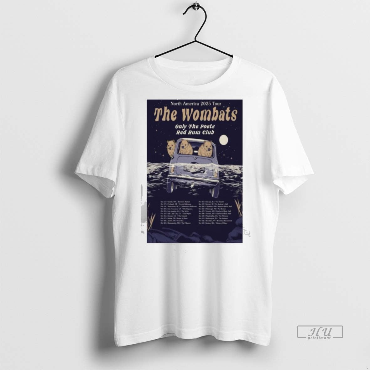 Officials The Wombats North America 2025 Tour Sweater - Adult & Kids T-Shirts, Sweatshirts & Hoodies apparel design preview 1