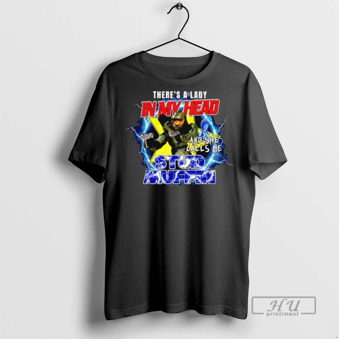 Officials Theres A Lady In My Head And She Calls Me - Adult & Kids T-Shirts, Sweatshirts & Hoodies apparel design preview 1