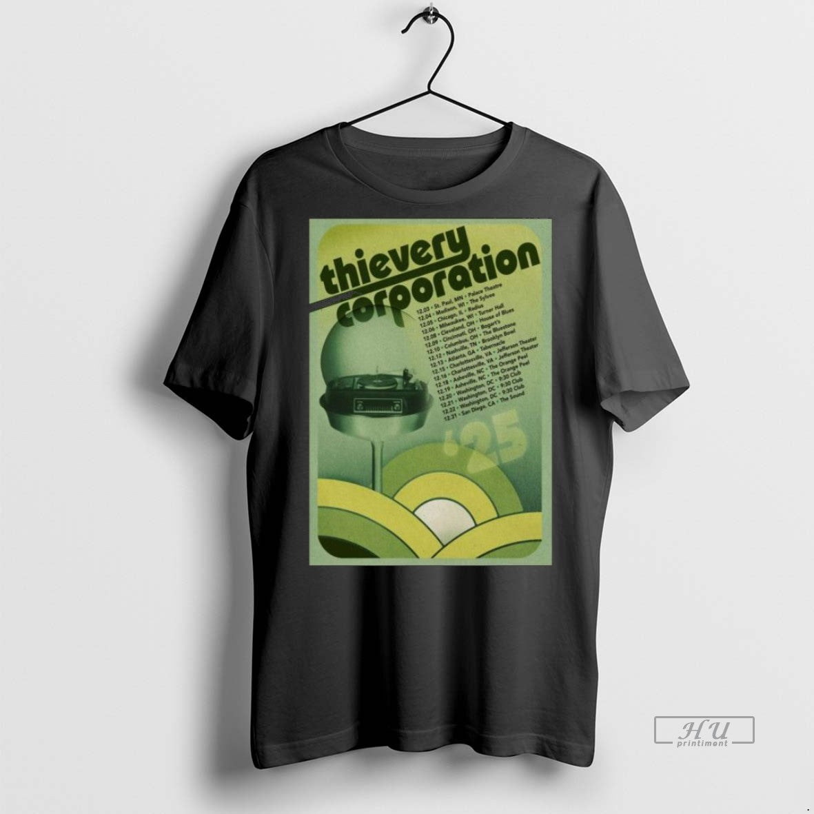 Officials Thievery Corporation Midwest And South - Adult & Kids T-Shirts, Sweatshirts & Hoodies apparel design preview 1