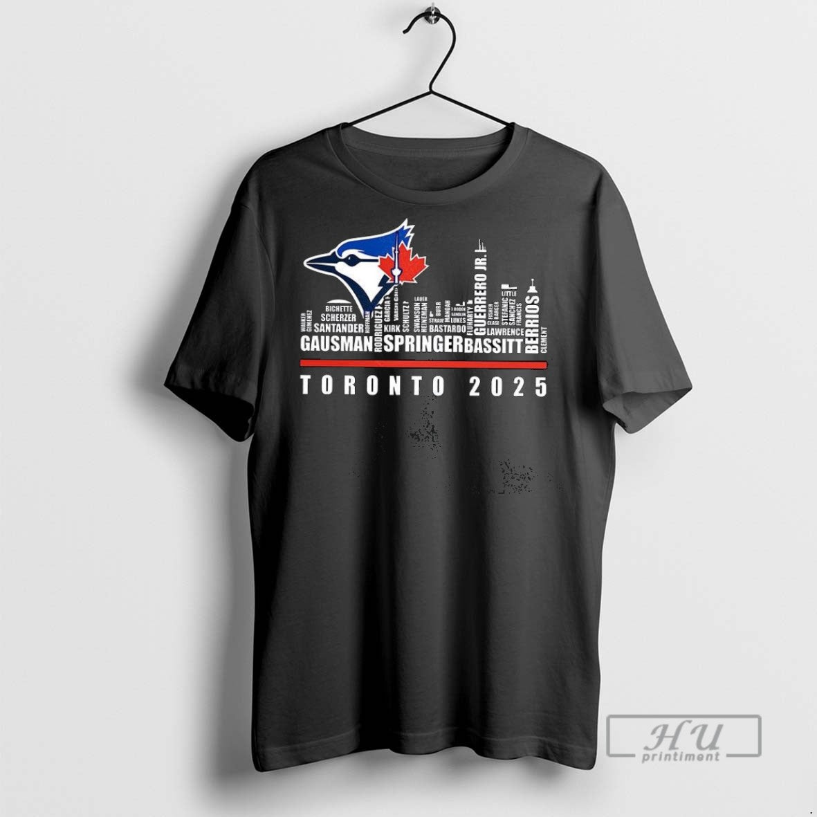 Officials Toronto Blue Jays Baseball 2025 Names - Adult & Kids T-Shirts, Sweatshirts & Hoodies apparel design preview 1