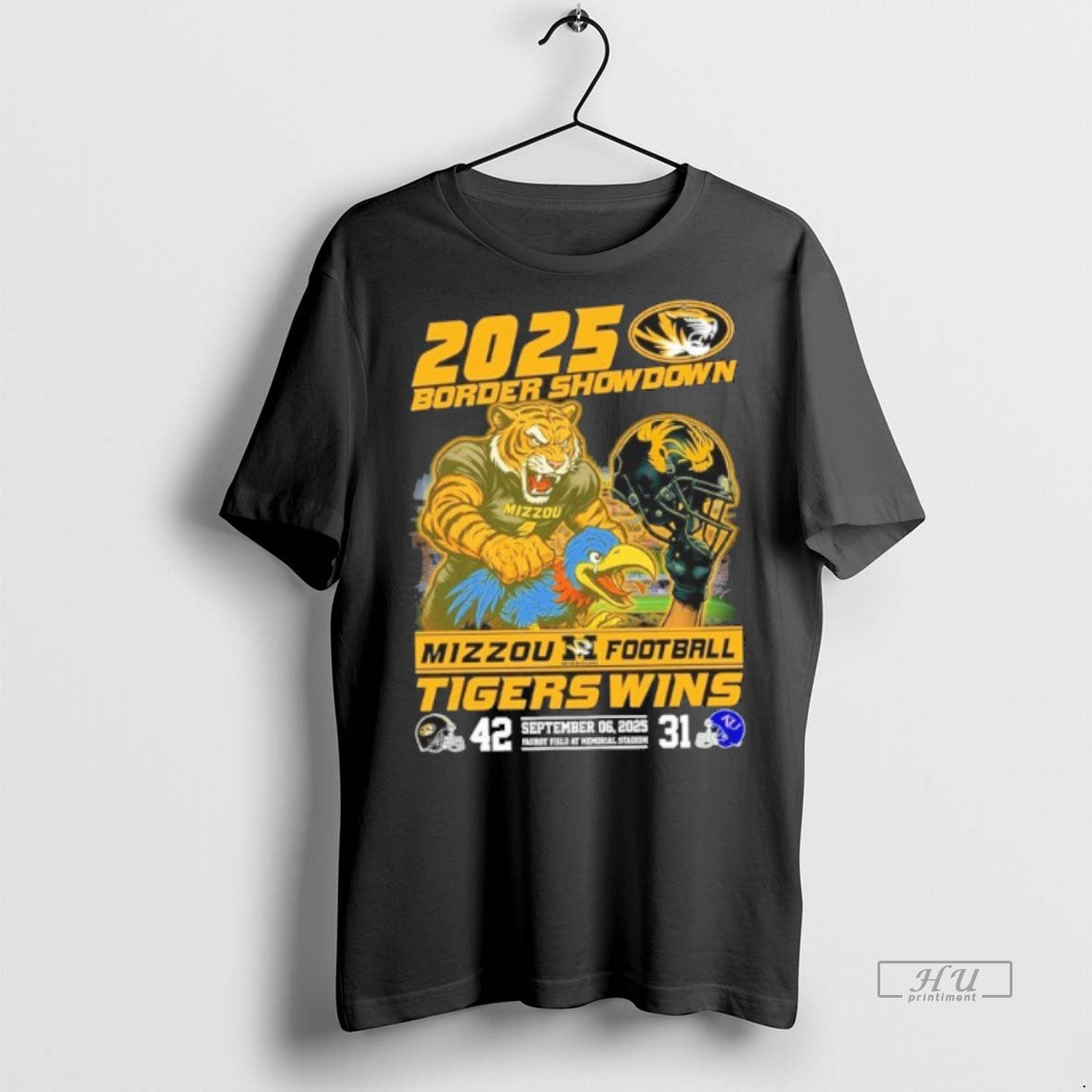 Officials Trending 2025 Border Showdown Mizzou - Adult & Kids T-Shirts, Sweatshirts & Hoodies apparel design preview 1