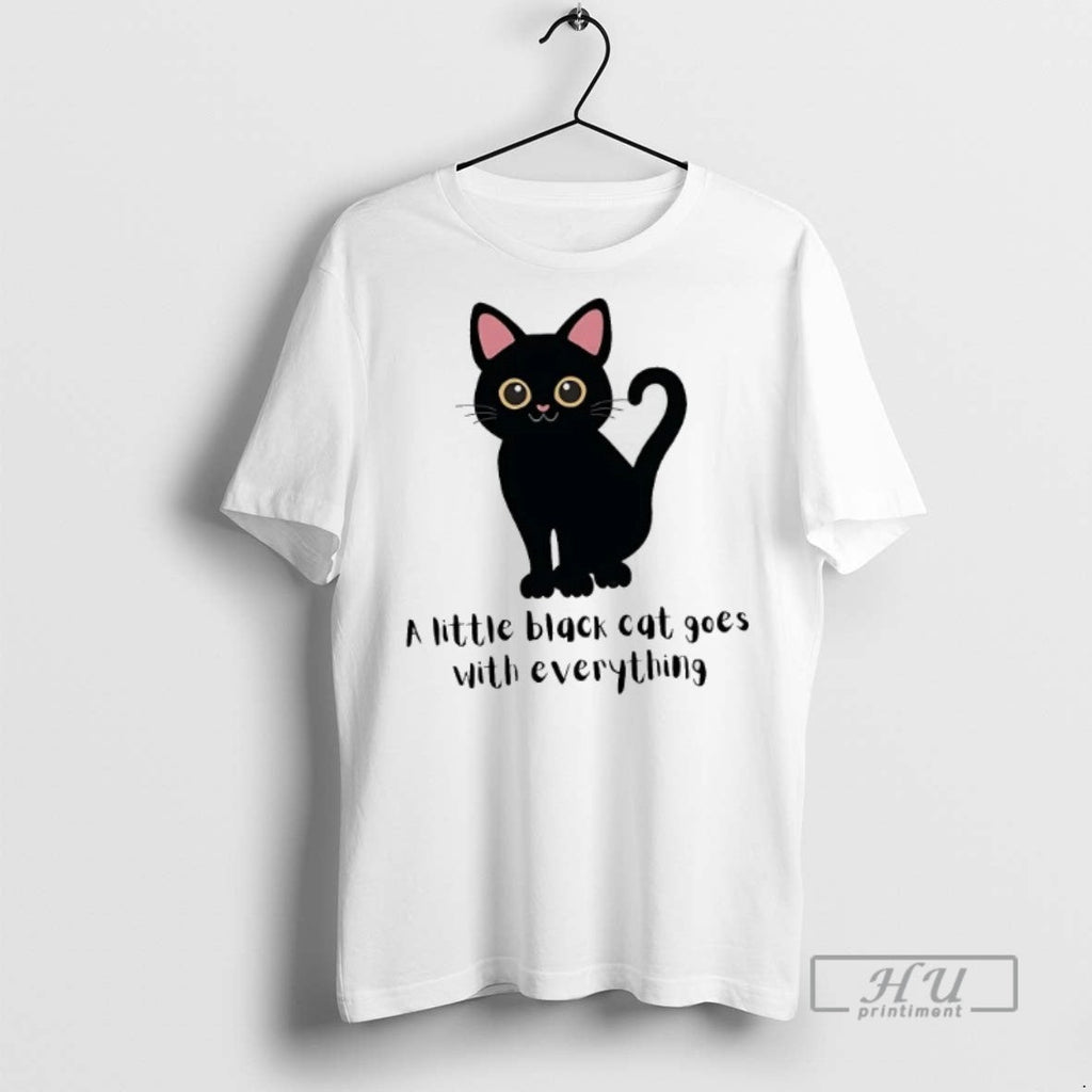Officials Trending A Little Black Cat Goes With - Adult & Kids T-Shirts, Sweatshirts & Hoodies apparel design preview 1