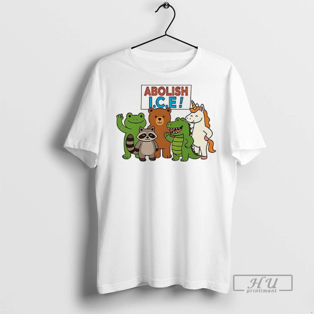 Officials Trending Abolish Ice Frog Unicorn Raccoon - Adult & Kids T-Shirts, Sweatshirts & Hoodies apparel design preview 1