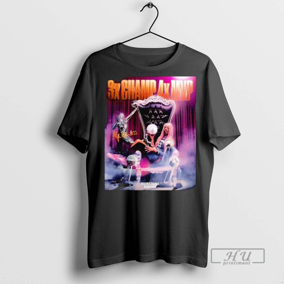 Officials Trending Aja Wilson 3x Champion 4x Mvp Las - Adult & Kids T-Shirts, Sweatshirts & Hoodies apparel design preview 1