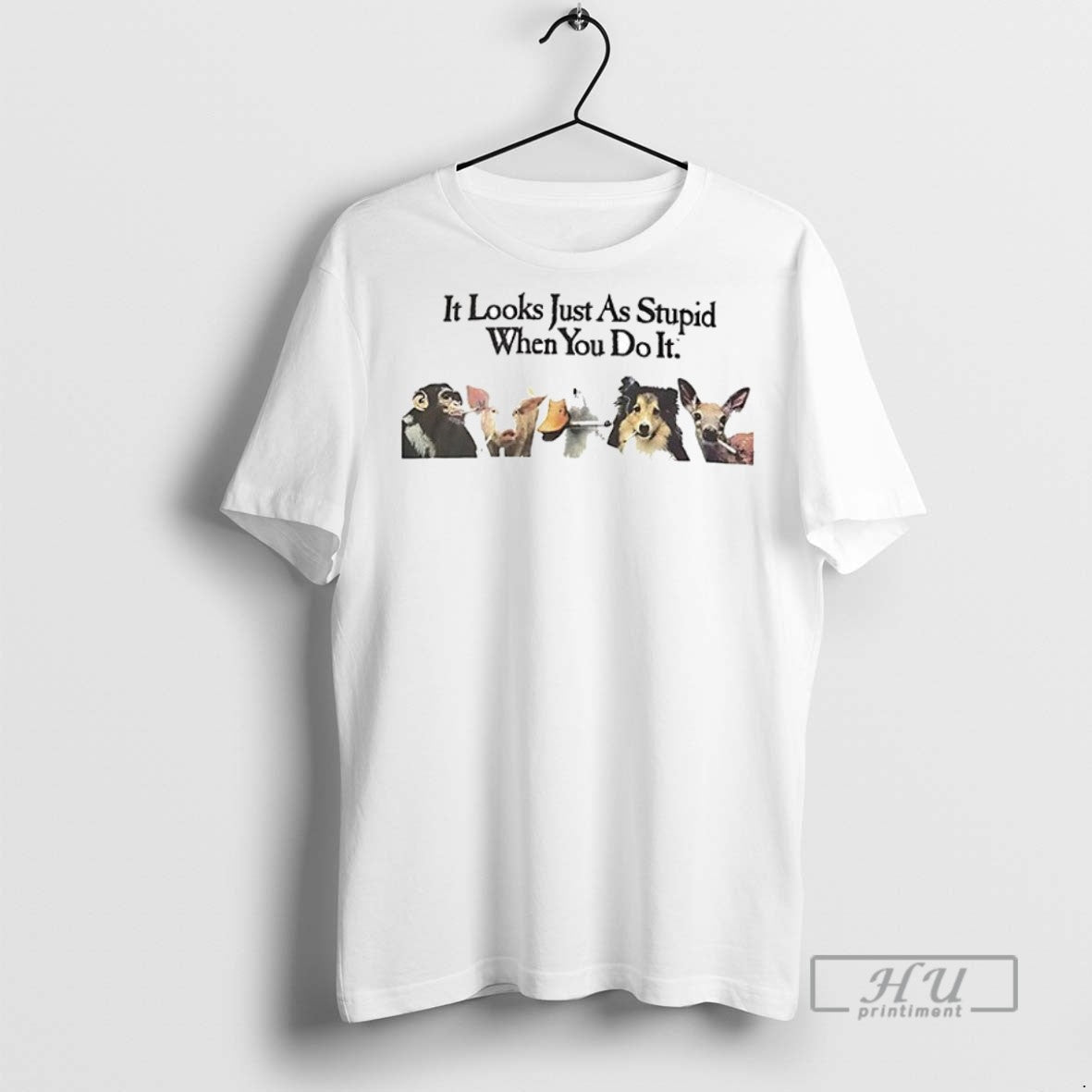Officials Trending Animals Smoking It Looks Just As - Adult & Kids T-Shirts, Sweatshirts & Hoodies apparel design preview 1