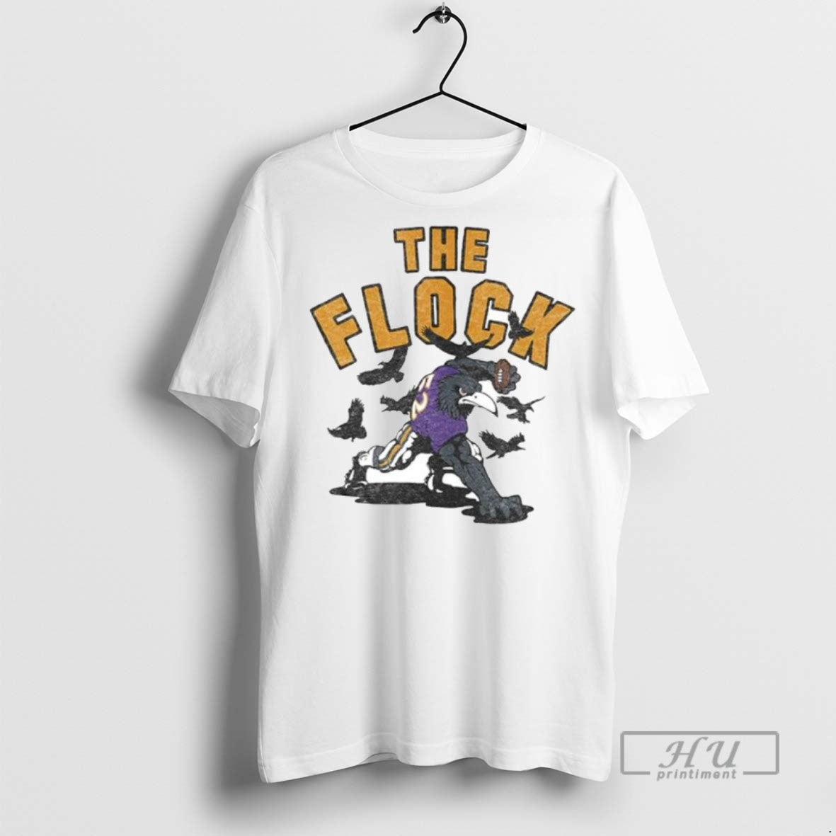 Officials Trending Baltimore Ravens The Flock - Adult & Kids T-Shirts, Sweatshirts & Hoodies apparel design preview 1