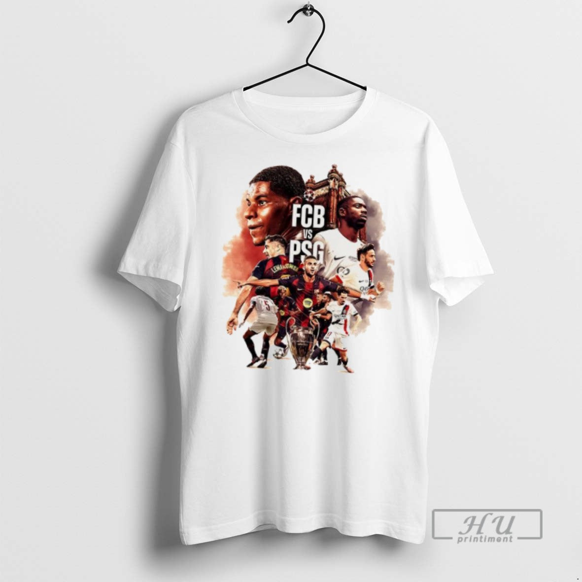 Officials Trending Barcelona Vs Paris Saint Germain - Adult & Kids T-Shirts, Sweatshirts & Hoodies apparel design preview 1