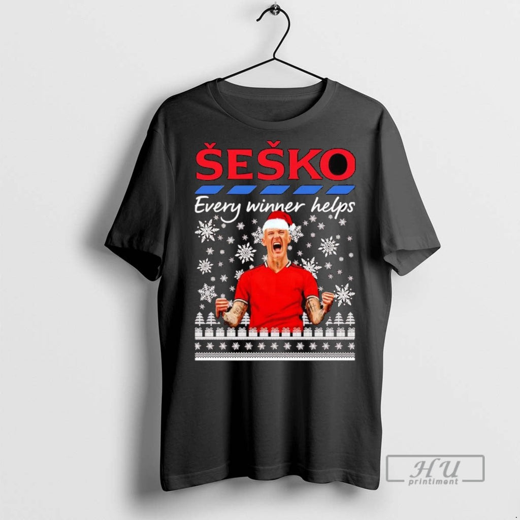 Officials Trending Benjamin Sesko Every Winner Helps - Adult & Kids T-Shirts, Sweatshirts & Hoodies apparel design preview 1