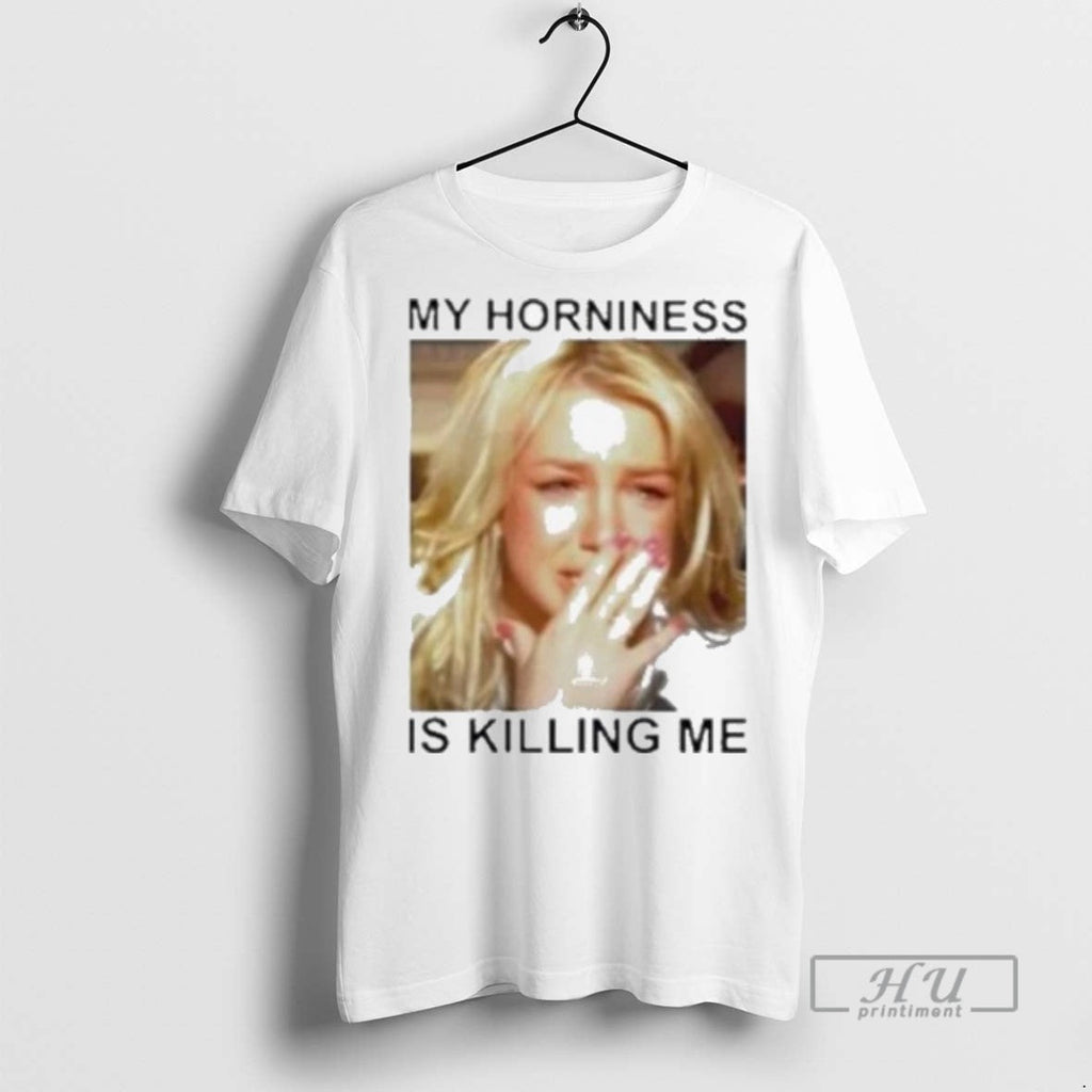 Officials Trending Britney My Horniness Is Killing Me - Adult & Kids T-Shirts, Sweatshirts & Hoodies apparel design preview 1
