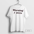 Officials Trending Brooklyn Wearing Warning I Bite - Adult & Kids T-Shirts, Sweatshirts & Hoodies apparel design preview 1