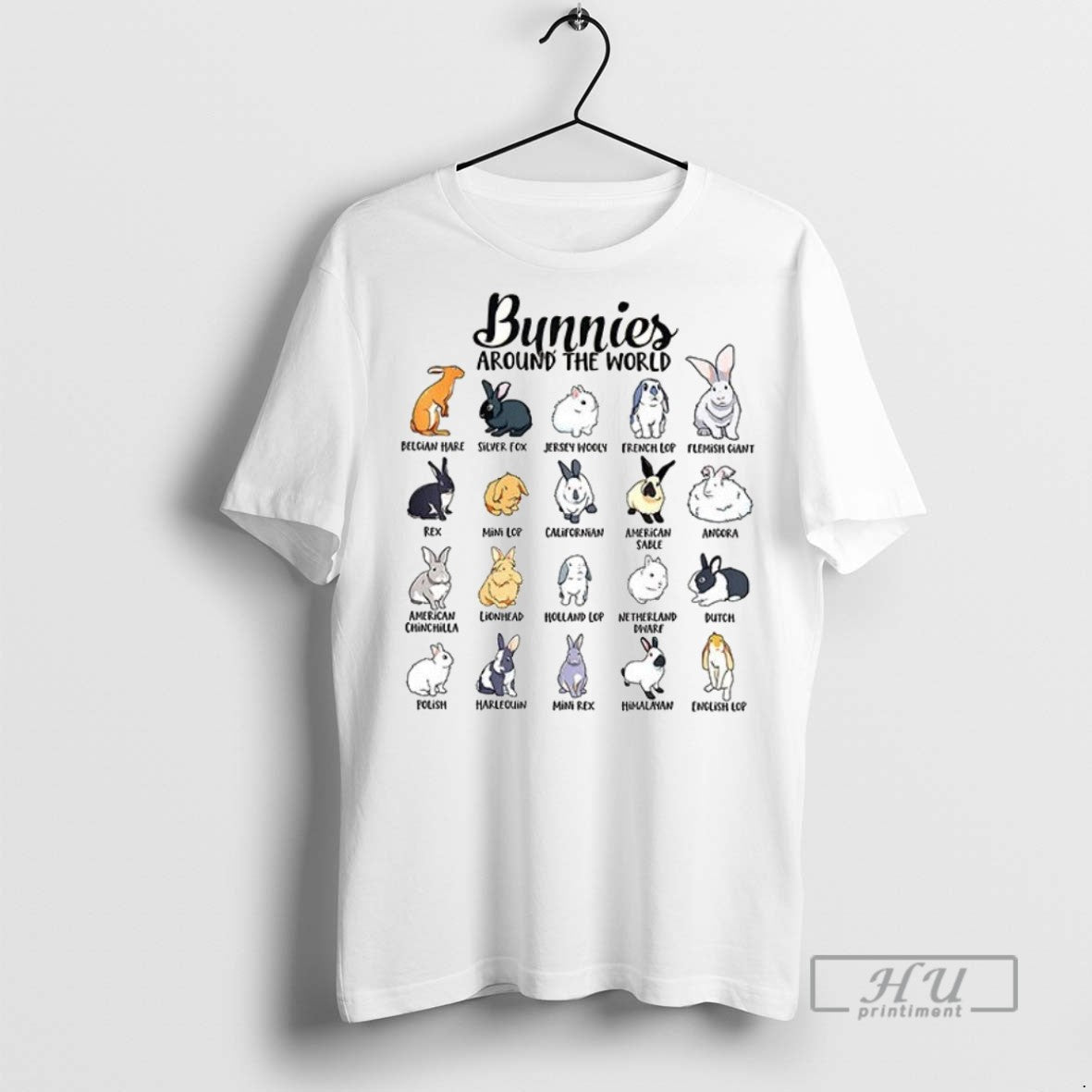 Officials Trending Bunnies Around The World Ceramic - Adult & Kids T-Shirts, Sweatshirts & Hoodies apparel design preview 1