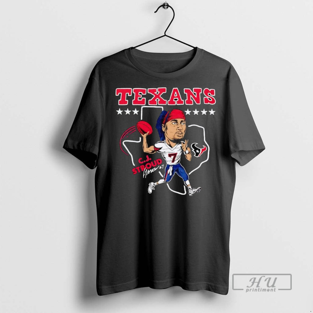 Officials Trending Cj Stroud Superstar Caricature - Adult & Kids T-Shirts, Sweatshirts & Hoodies apparel design preview 1