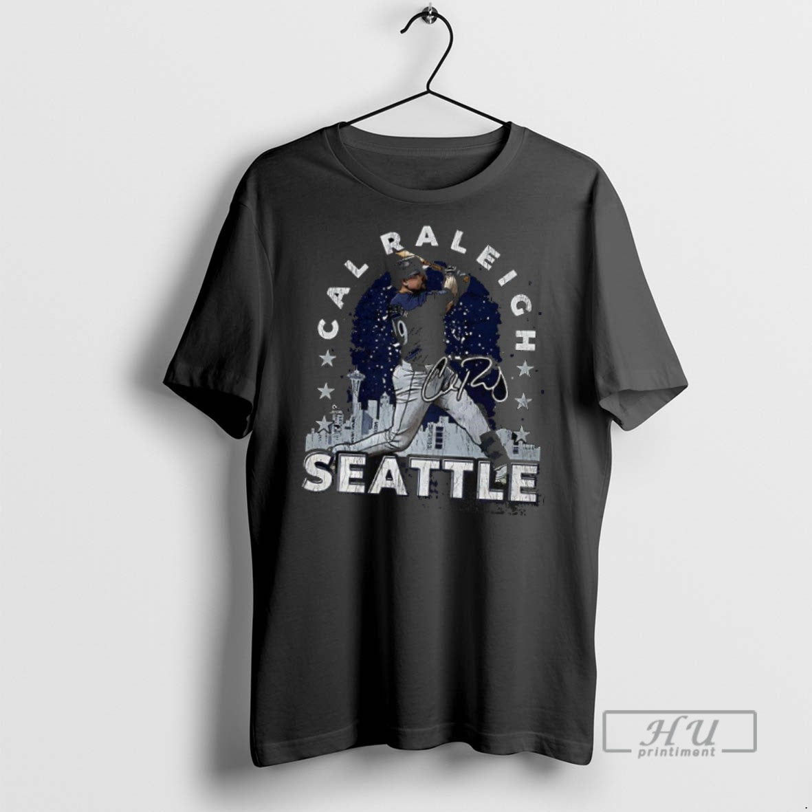 Officials Trending Cal Raleigh Seattle Mariners - Adult & Kids T-Shirts, Sweatshirts & Hoodies apparel design preview 1