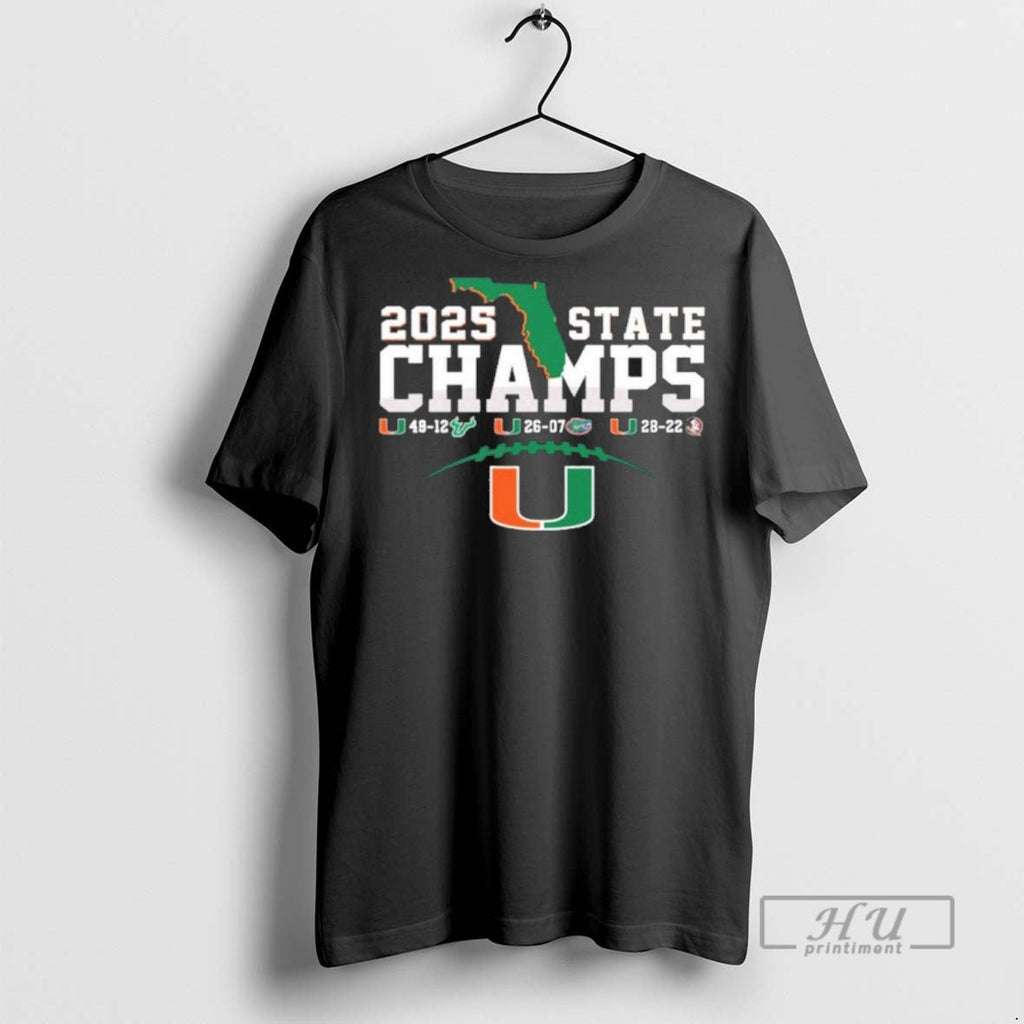 Officials Trending Canes 2025 State Champions Score - Adult & Kids T-Shirts, Sweatshirts & Hoodies apparel design preview 1