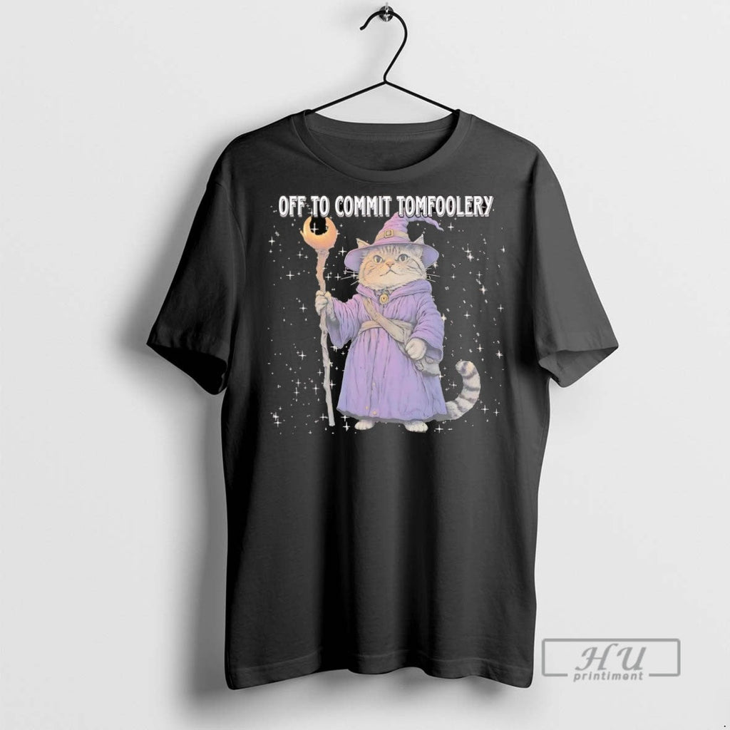 Officials Trending Cat Wizard Off To Commit - Adult & Kids T-Shirts, Sweatshirts & Hoodies apparel design preview 1