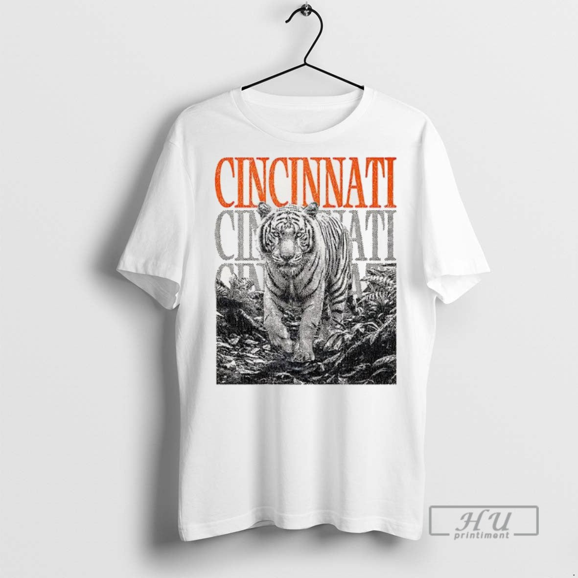 Officials Trending Cincinanti White Tiger Graphic - Adult & Kids T-Shirts, Sweatshirts & Hoodies apparel design preview 1