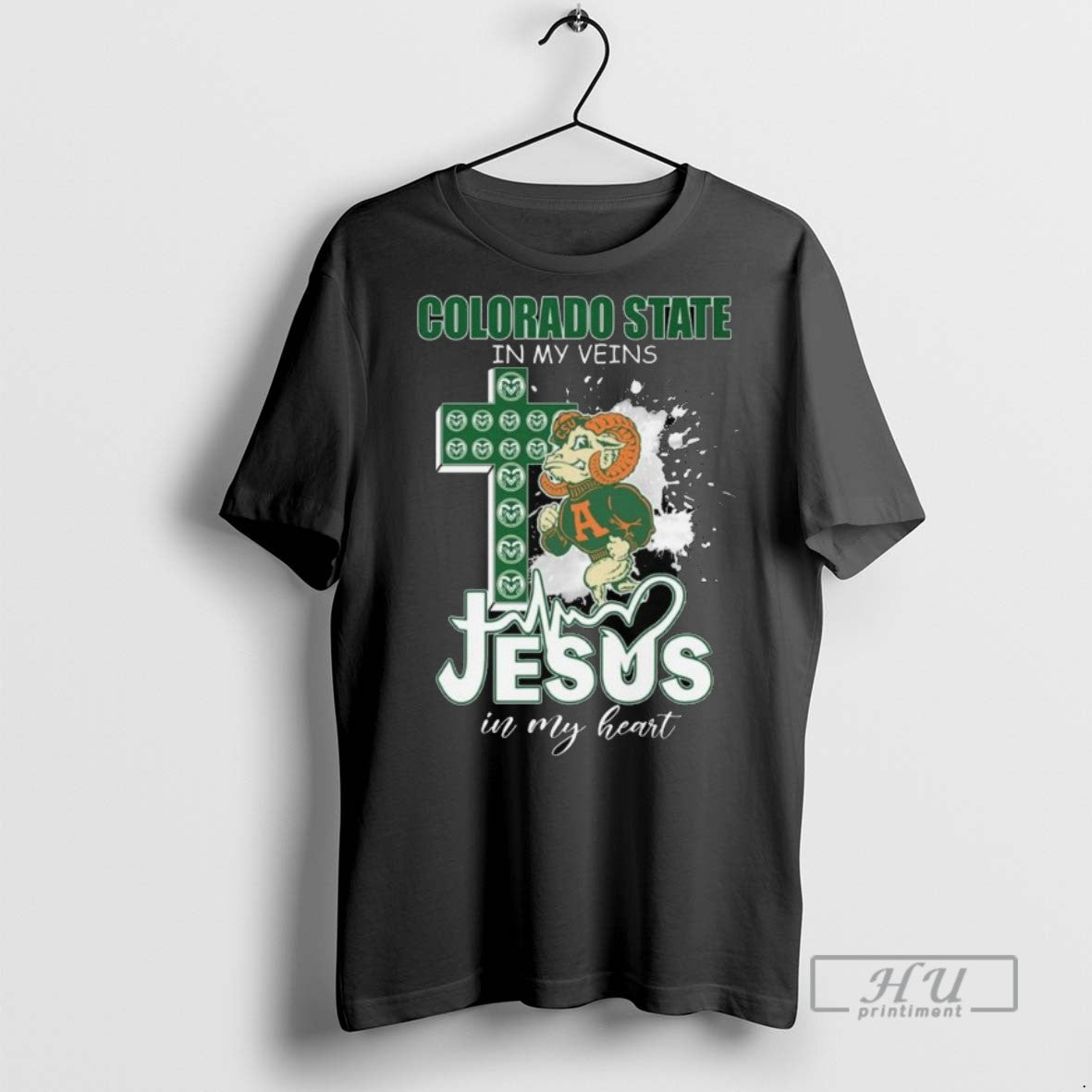 Officials Trending Colorado State Rams In My Veins - Adult & Kids T-Shirts, Sweatshirts & Hoodies apparel design preview 1