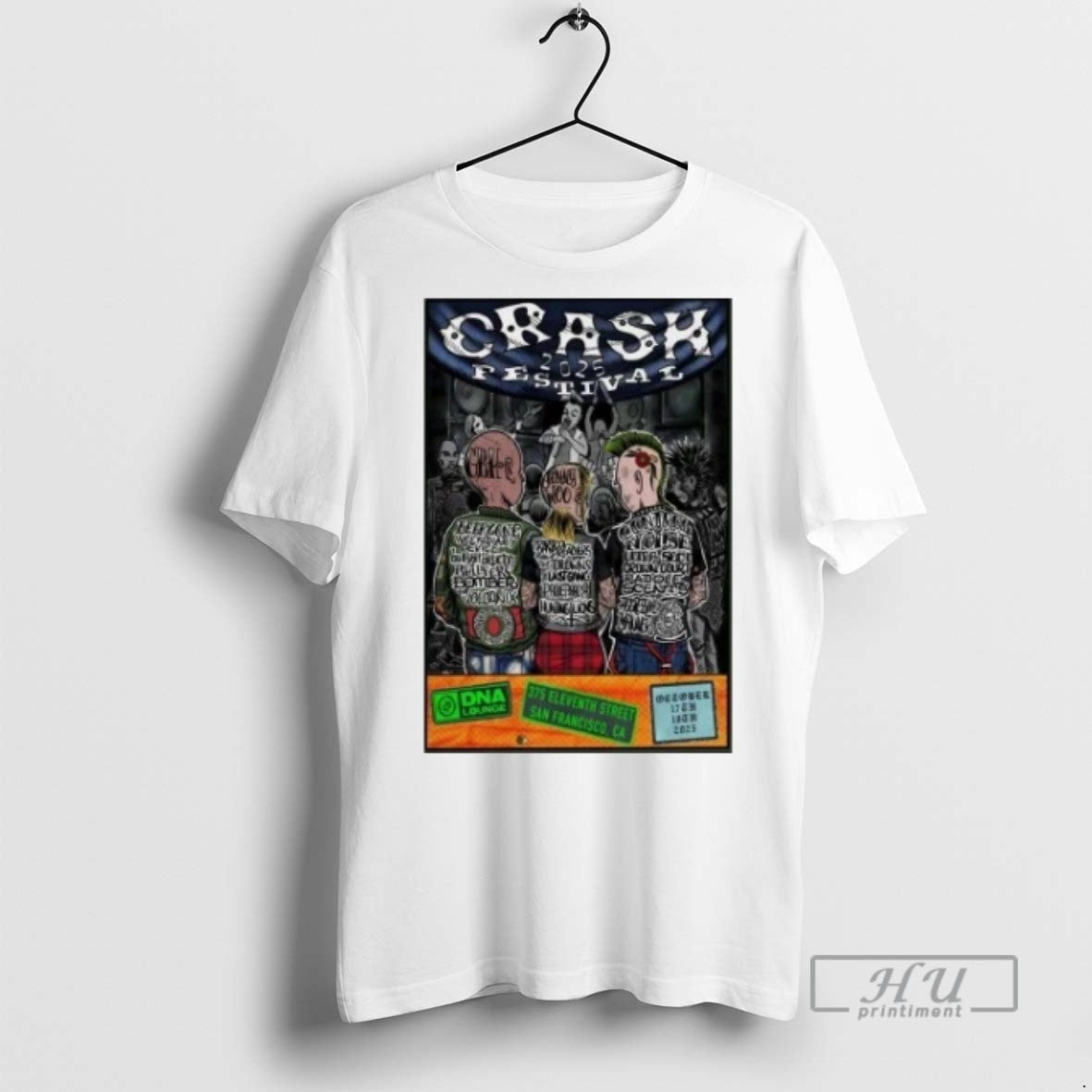 Officials Trending Crash Festival Dna Lounge On Oct - Adult & Kids T-Shirts, Sweatshirts & Hoodies apparel design preview 1