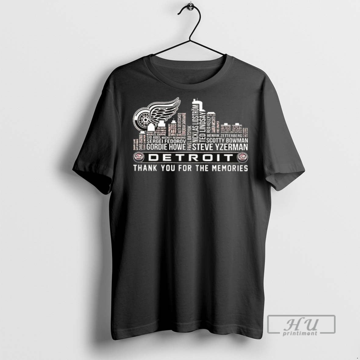 Officials Trending Detroit Red Wings Thank You For - Adult & Kids T-Shirts, Sweatshirts & Hoodies apparel design preview 1