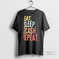 Officials Trending Eat Sleep Zcash Repeat Graphic - Adult & Kids T-Shirts, Sweatshirts & Hoodies apparel design preview 1
