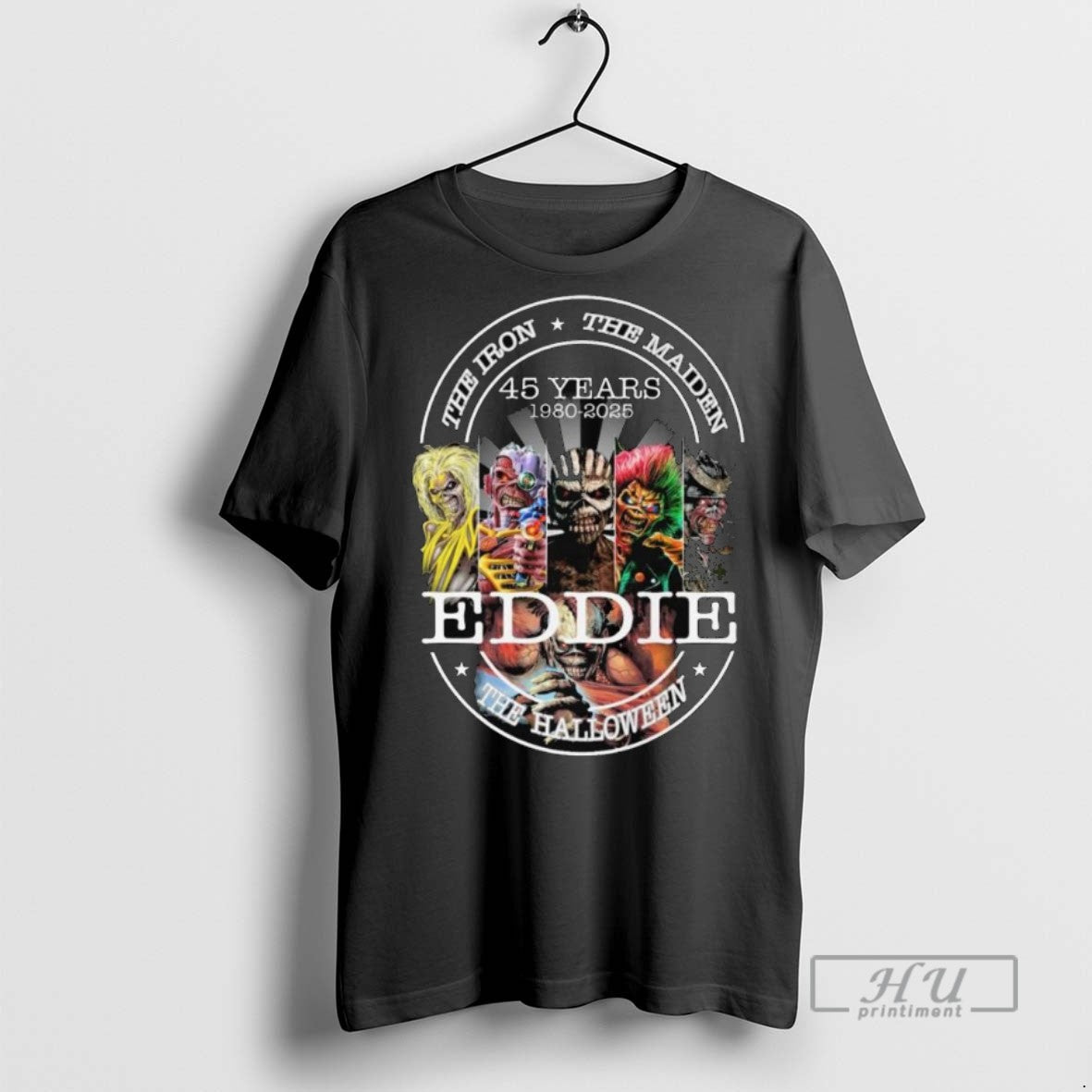 Officials Trending Eddie The Iron Maiden Halloween 45 - Adult & Kids T-Shirts, Sweatshirts & Hoodies apparel design preview 1