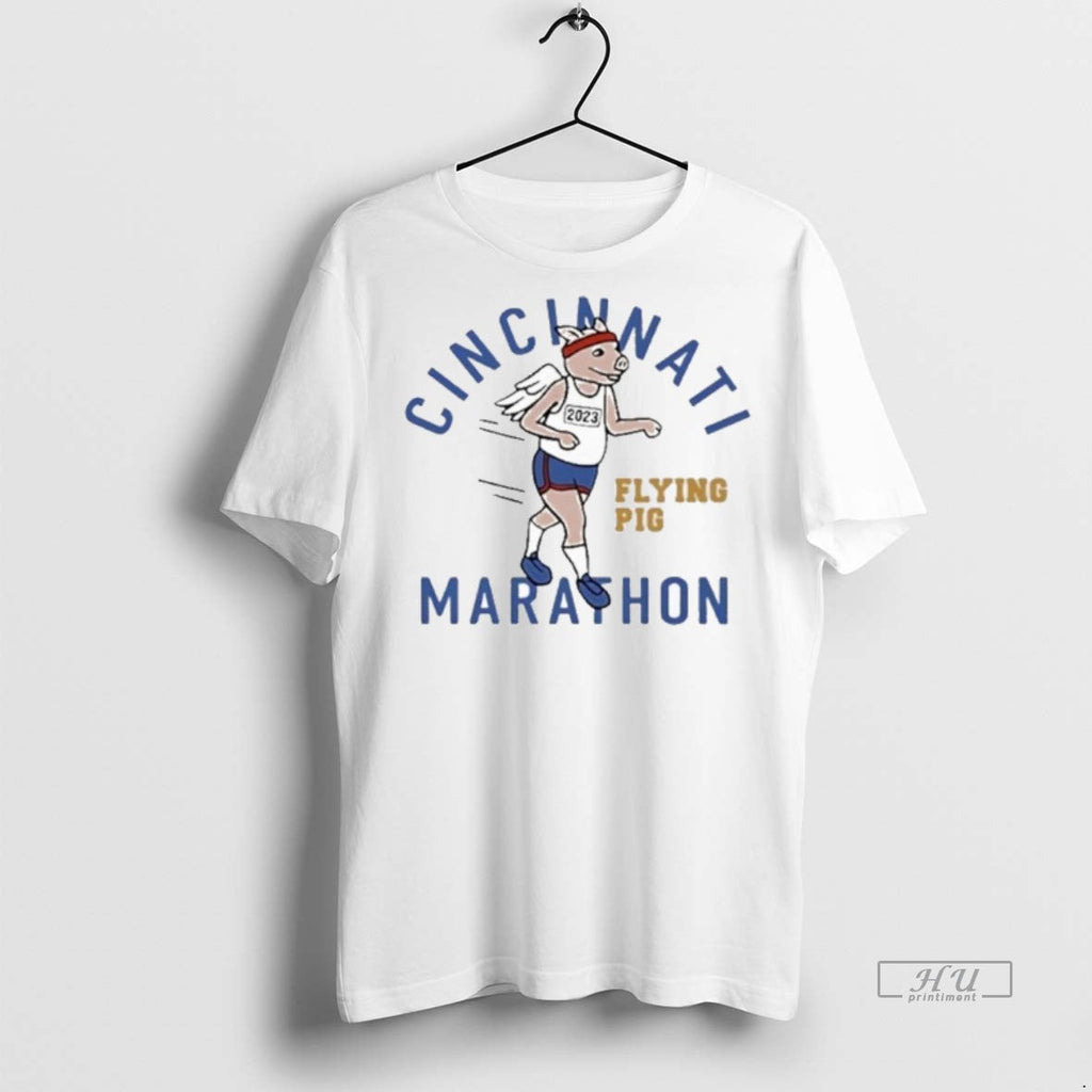 Officials Trending Flying Pig Marathon Running - Adult & Kids T-Shirts, Sweatshirts & Hoodies apparel design preview 1