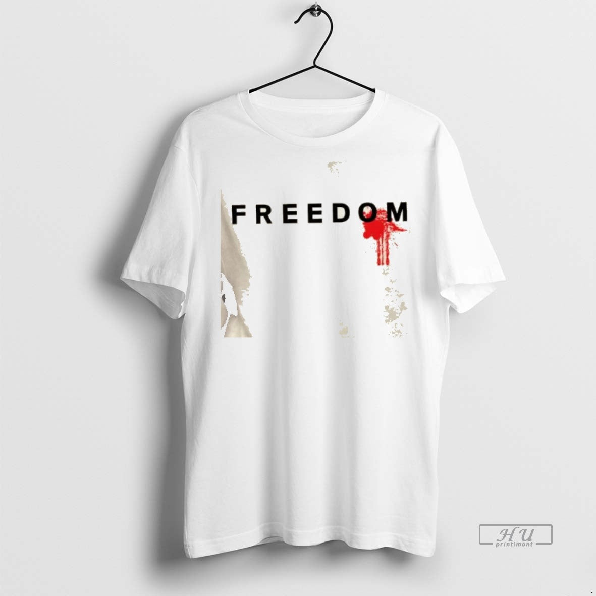 Officials Trending Freedom Blood Splatter Fight For - Adult & Kids T-Shirts, Sweatshirts & Hoodies apparel design preview 1