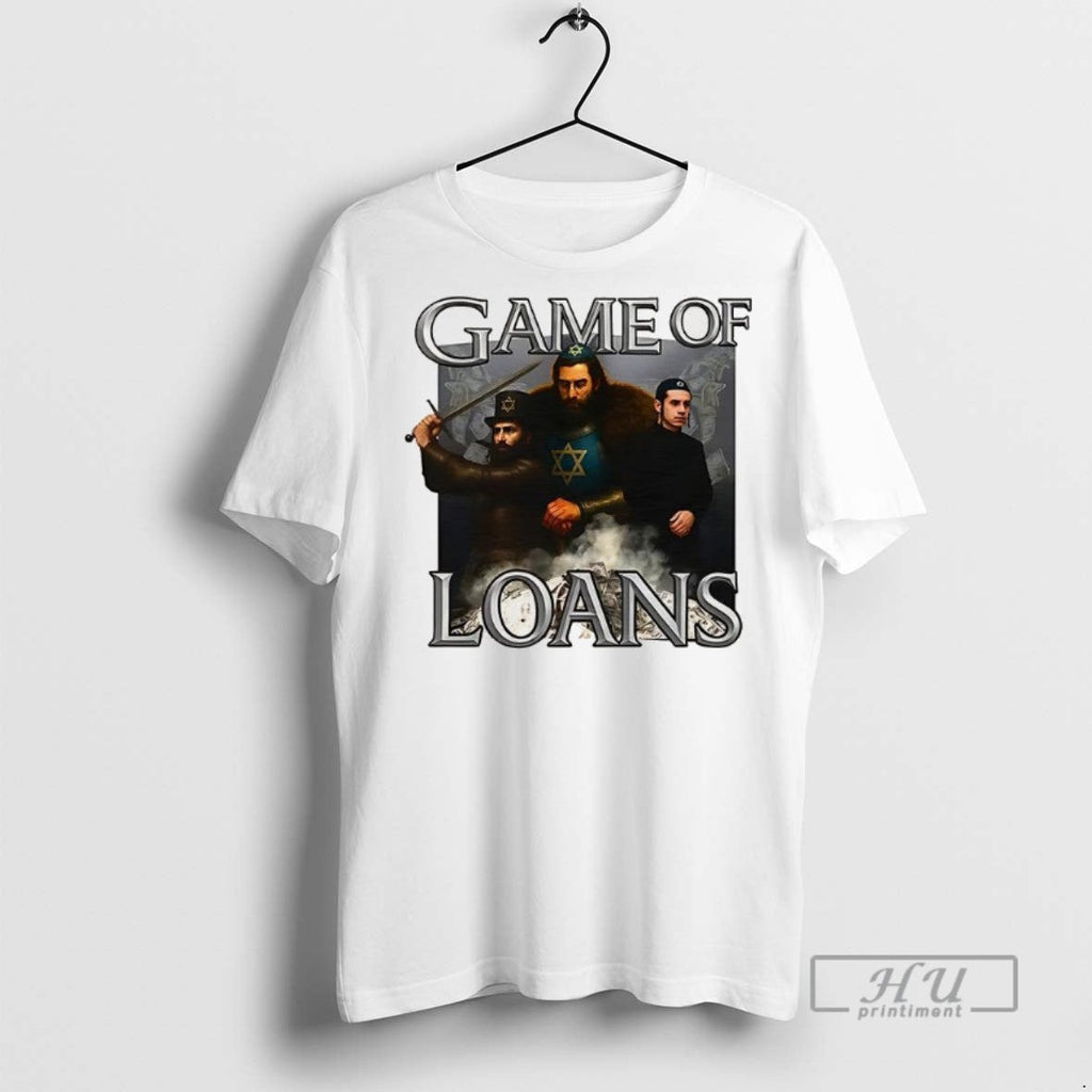 Officials Trending Game Of Loans Parody Graphic - Adult & Kids T-Shirts, Sweatshirts & Hoodies apparel design preview 1