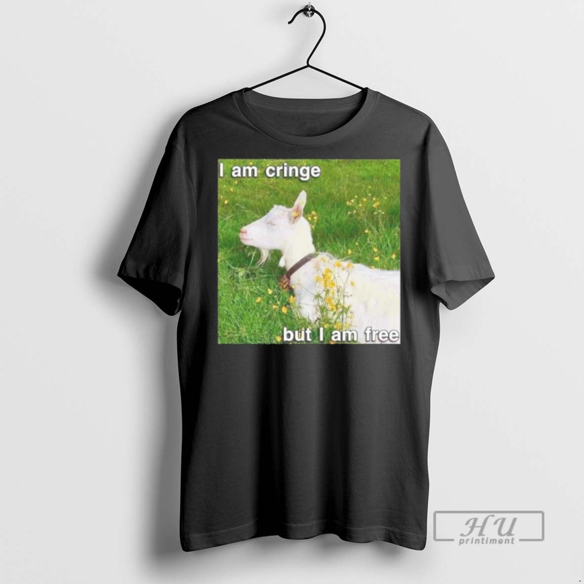 Officials Trending Goat I Am Cringe But Free Graphic - Adult & Kids T-Shirts, Sweatshirts & Hoodies apparel design preview 1