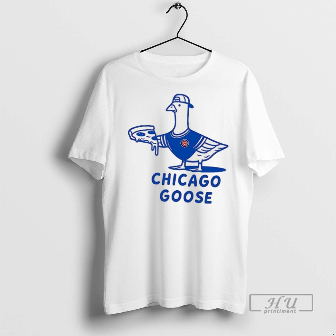 Officials Trending Goose Chicago Cubs Football Pizza - Adult & Kids T-Shirts, Sweatshirts & Hoodies apparel design preview 1