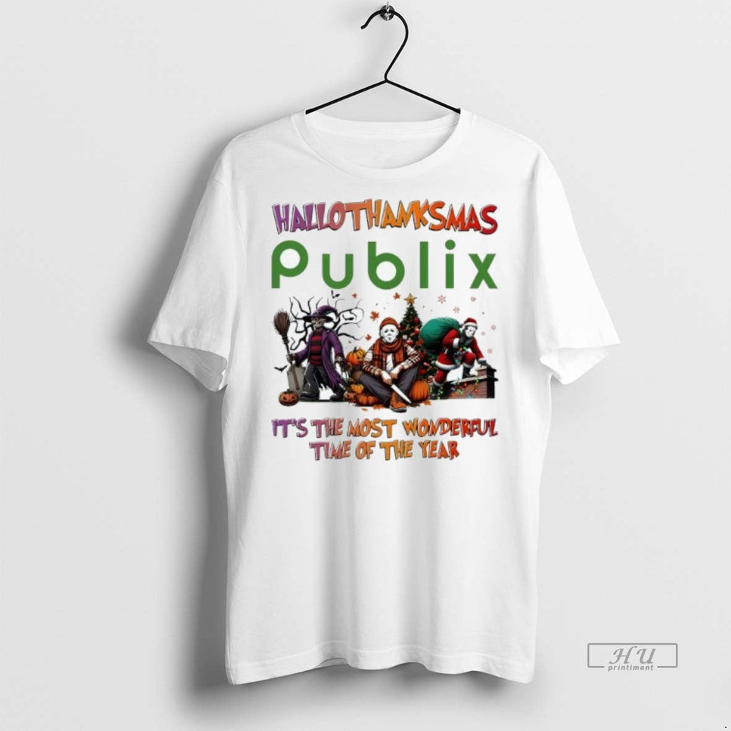 Officials Trending Hallothanksmas Characters Vs - Adult & Kids T-Shirts, Sweatshirts & Hoodies apparel design preview 1